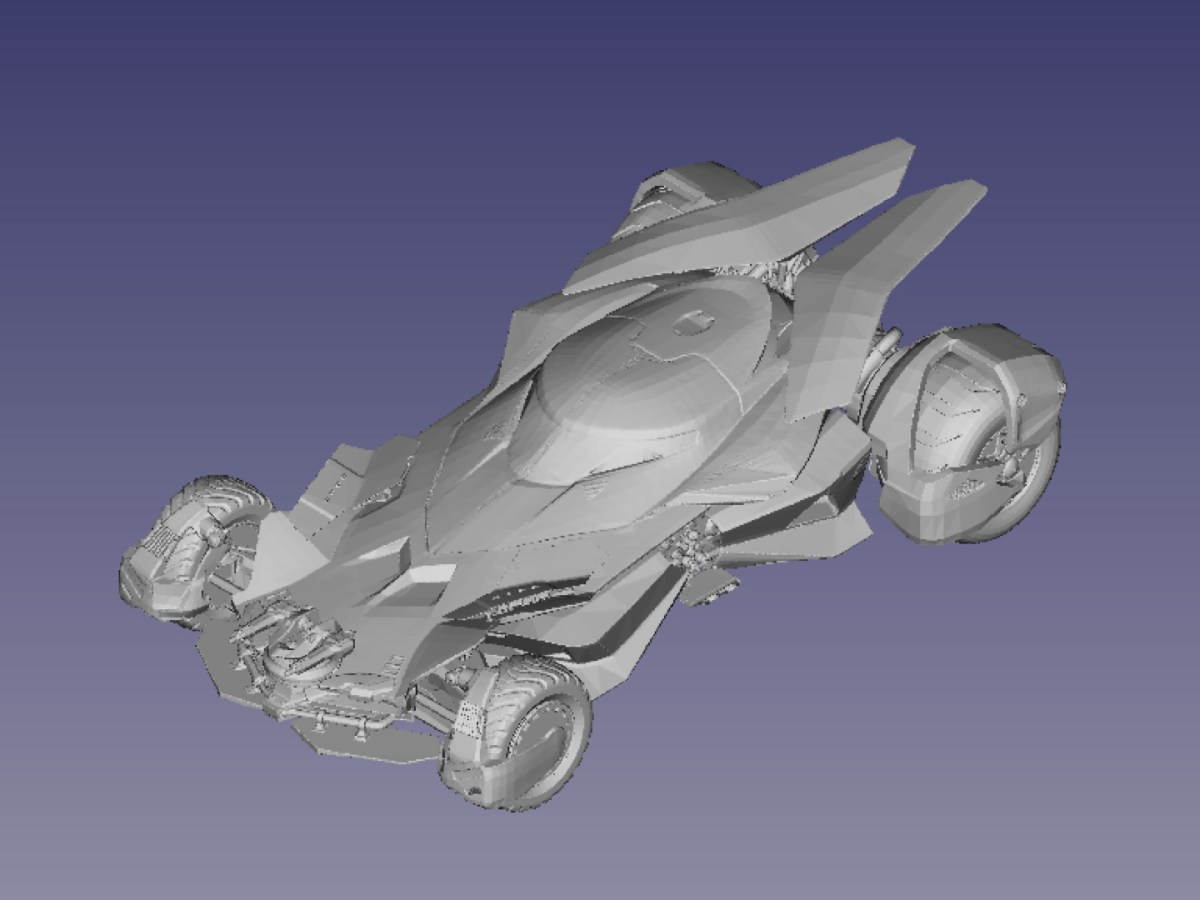 Le modèle numérique de la&nbsp;Batmobile