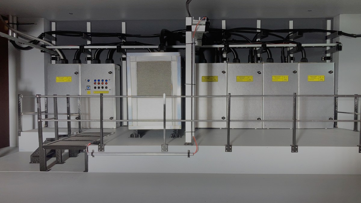 Poste électrique du diorama de la Batcave –  Réalisation du modèle opérationnel de distribution électrique à l’échelle&nbsp;1/12