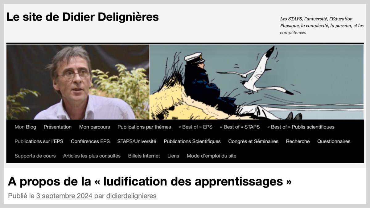 A propos de la « ludification des apprentissages&nbsp;»